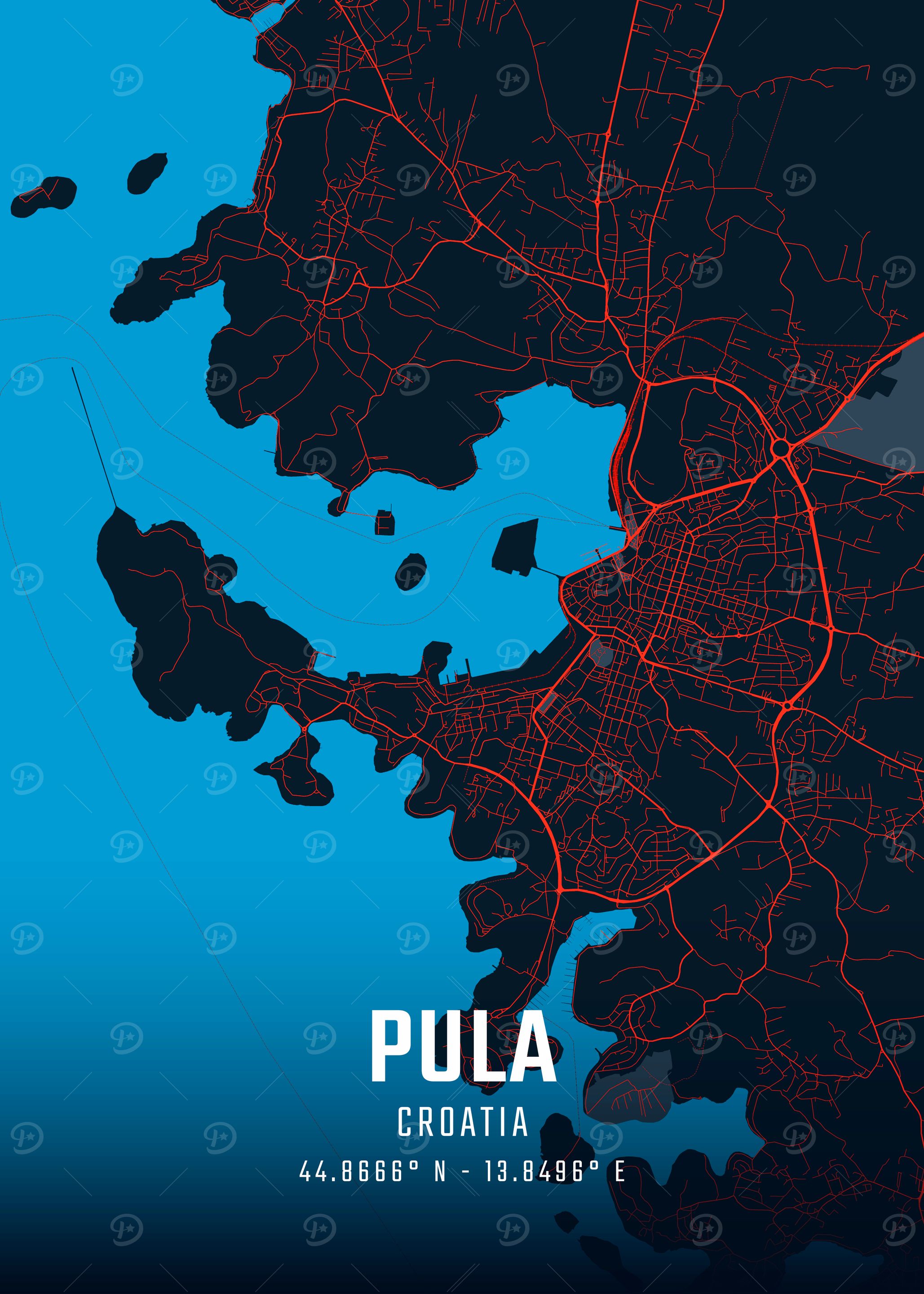Pula City Map