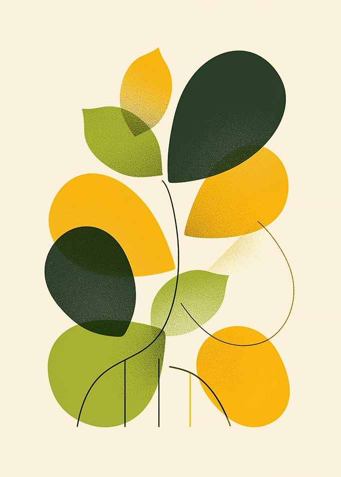 Abstract Leaves Illustration