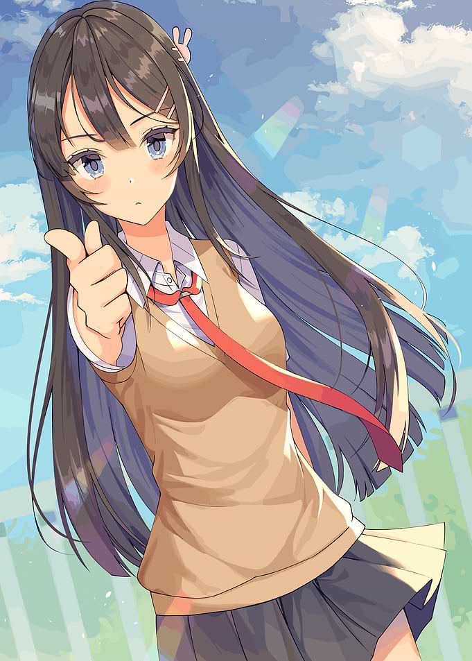 Girl Thumbs Up Illustration
