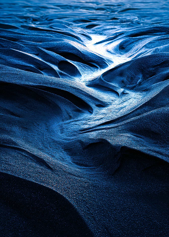 Blue Sand Abstract Landscape