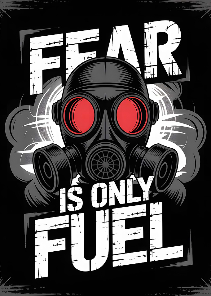 Fear is Only Fuel Gas Mask