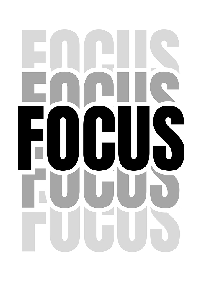 Focus Text Art