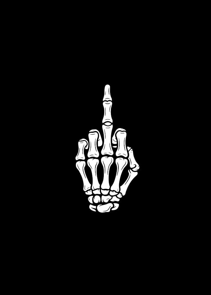 Funny Gothic Skeleton Hand