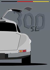 Mercedes-Benz 300 SL Gullwing Illustration