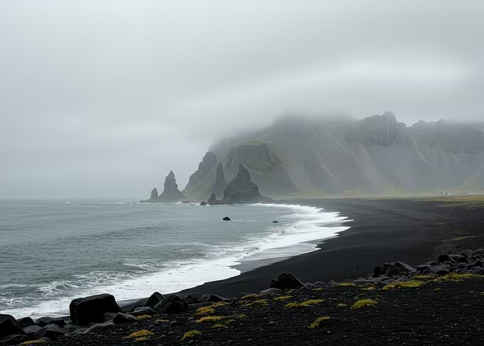 Black Sand Beach in Iceland