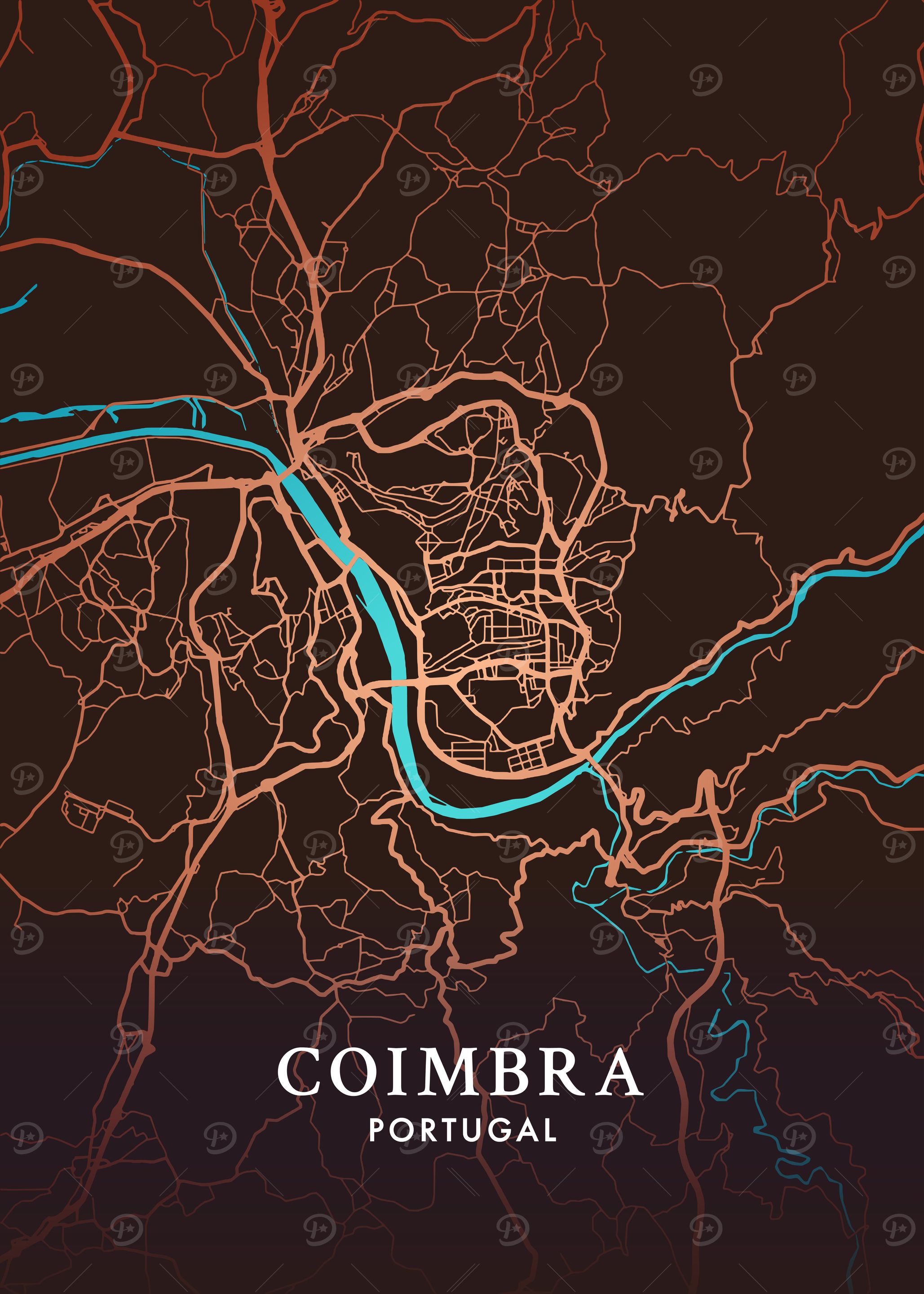 Coimbra City Map