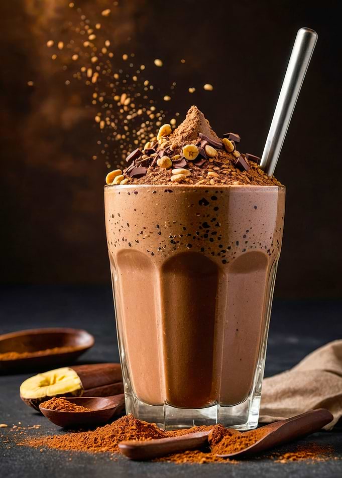 Chocolate Smoothie glass