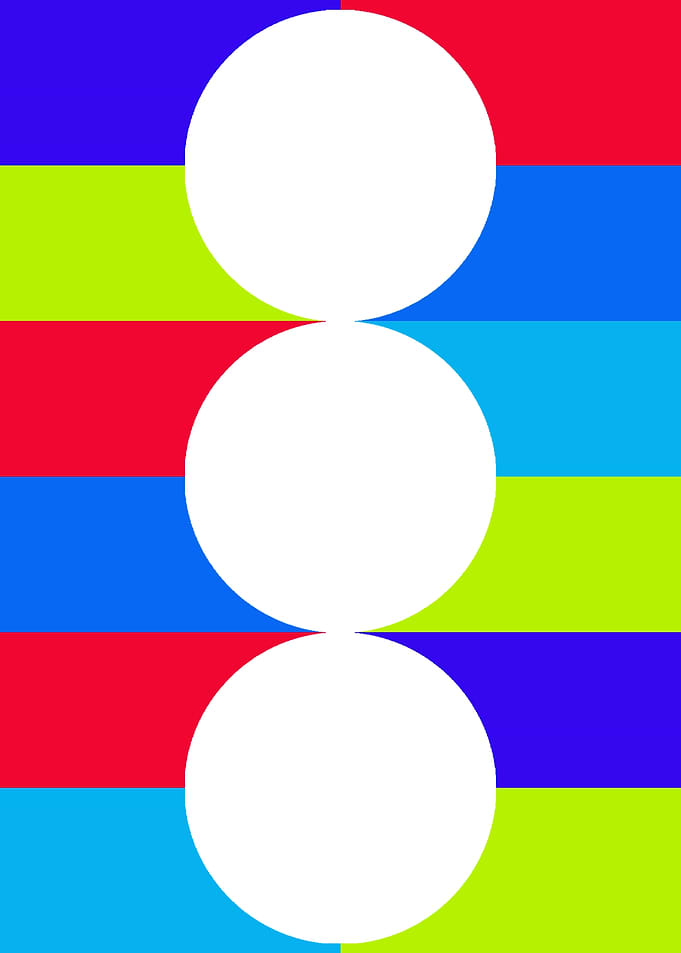 Minimal Colorful Abstract Circles