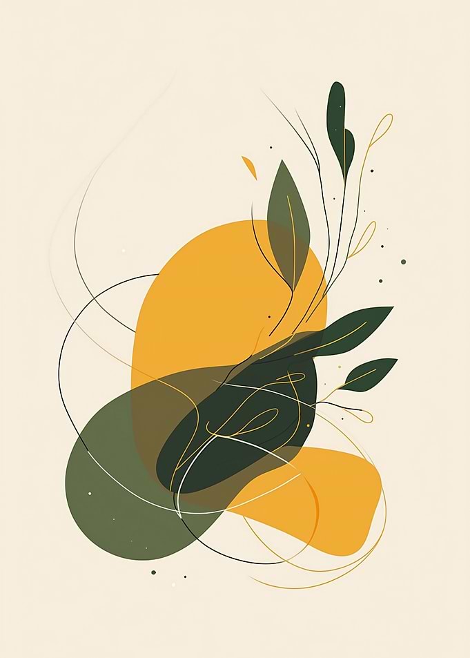 Abstract Floral Composition
