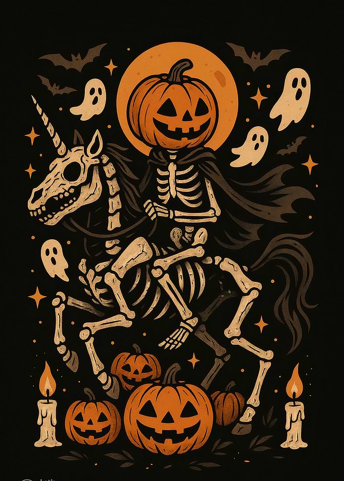 Unicorn Pumpkin Rider