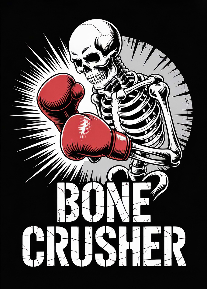Bone Crusher Boxing Skeleton