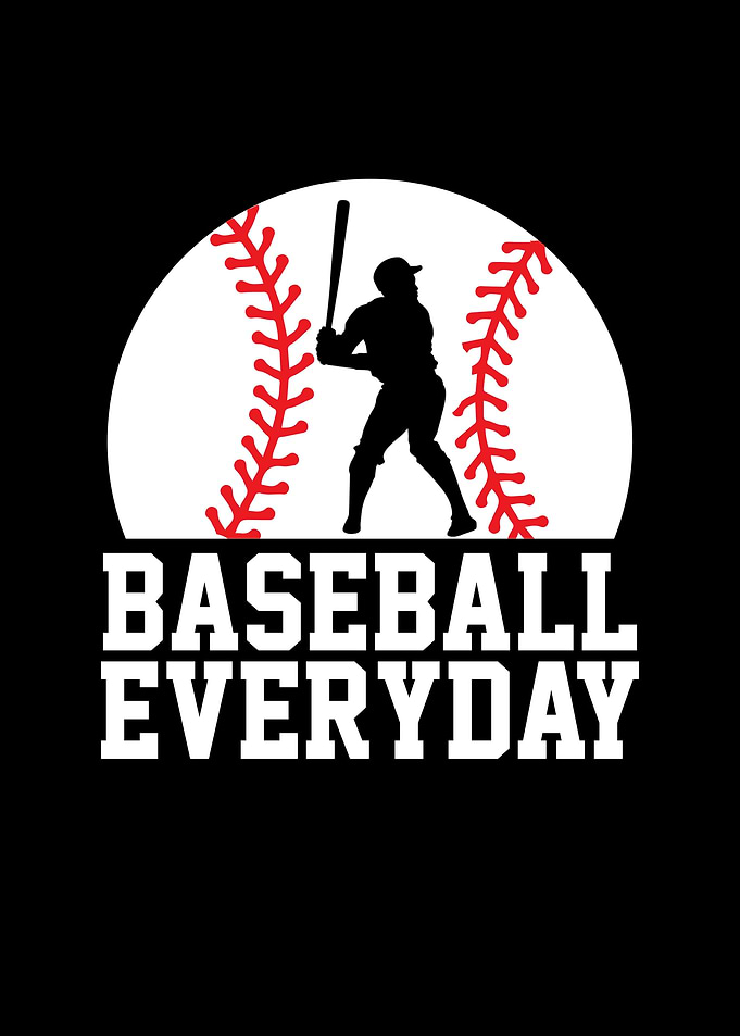 Baseball Everyday Silhouette Graphic
