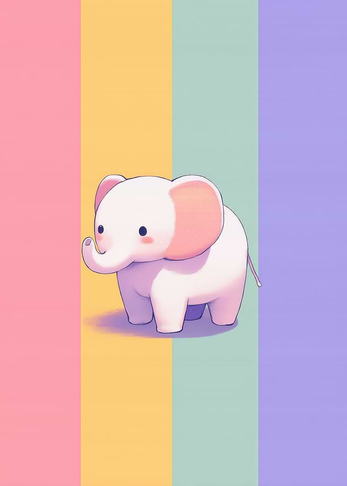 Cute Kawaii Elephant