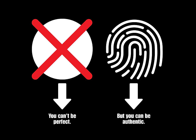 Authenticity over Perfection Graphic