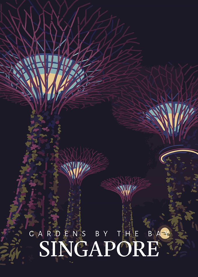 Gardens by the Bay, Singapore Illustration