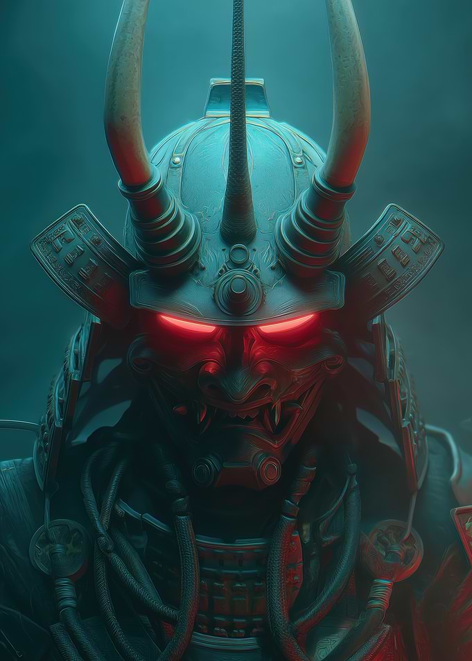 Cyberpunk Samurai Warrior