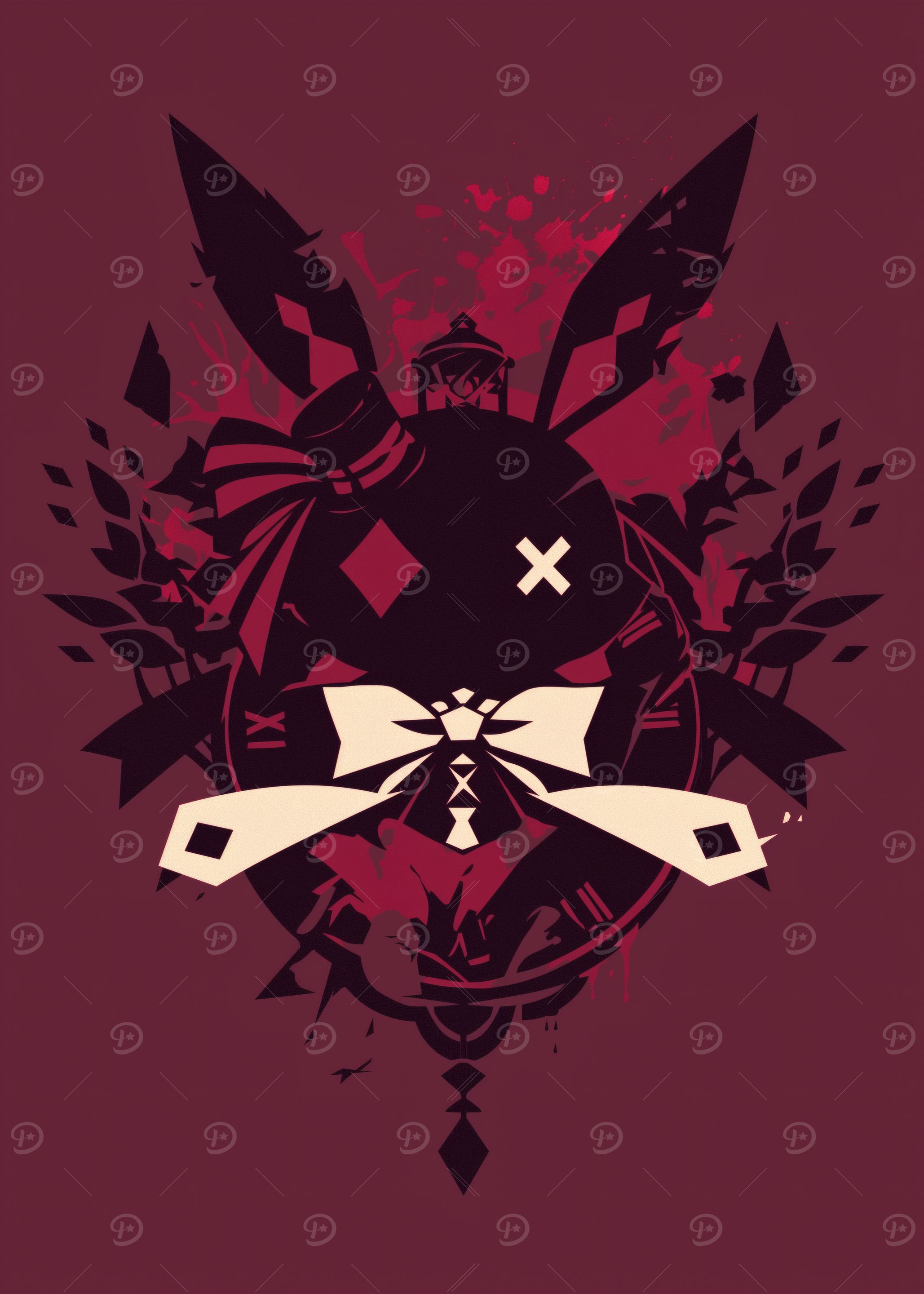 Abstract Rabbit Clockwork Design