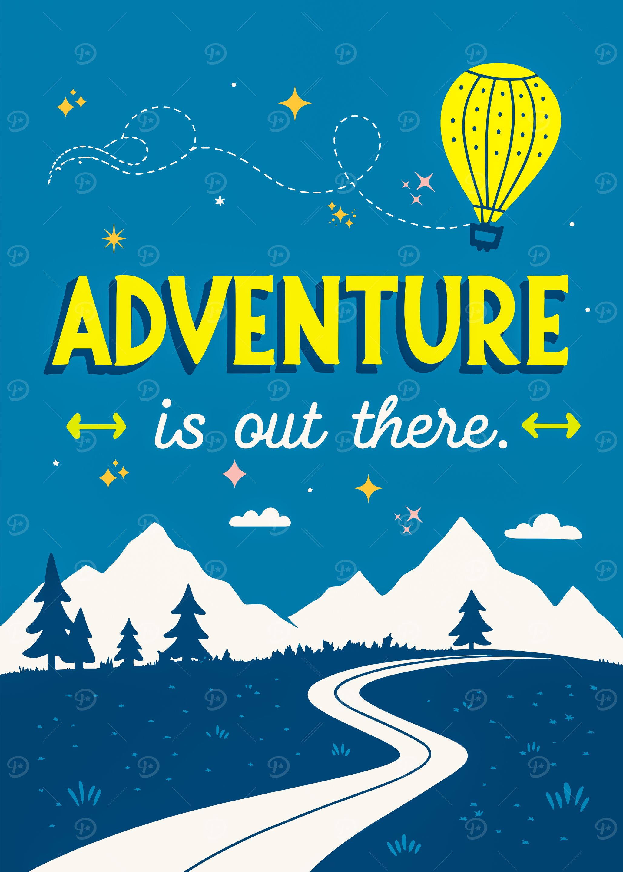 Adventure is out there illustration