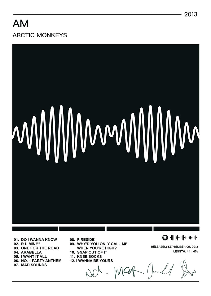 Arctic Monkeys AM Album Cover Art