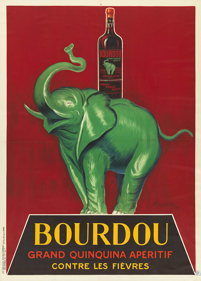 Bourdou Grand Quinquina 1926 by Leonetto Cappiello