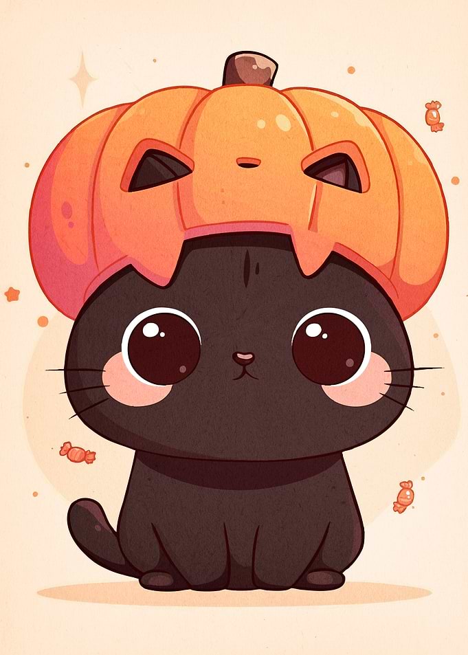 Halloween Cat Pumpkin