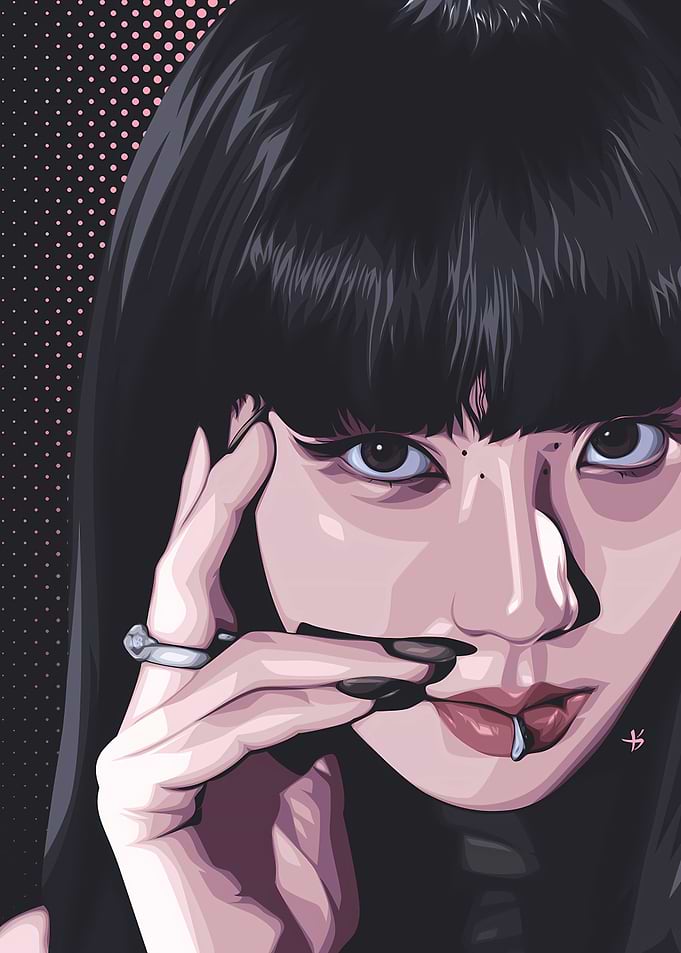 Jisoo Blackpink Vector Portrait