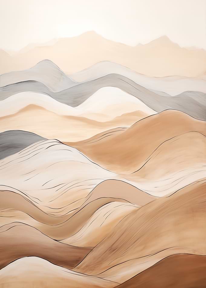 Abstract Desert Landscape
