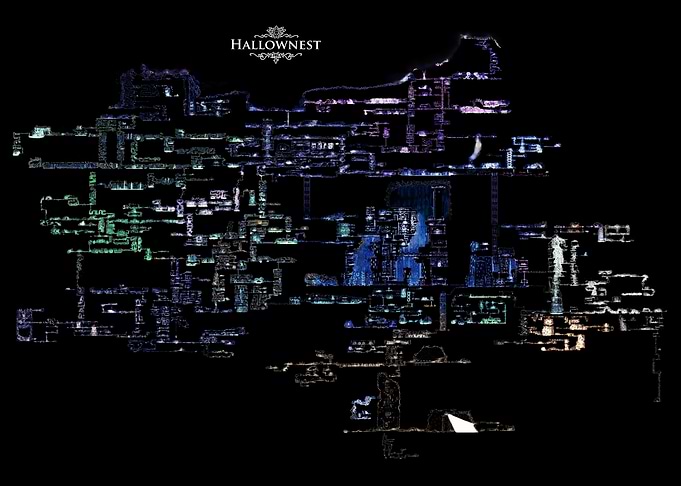 Hollow Knight Hallownest Map