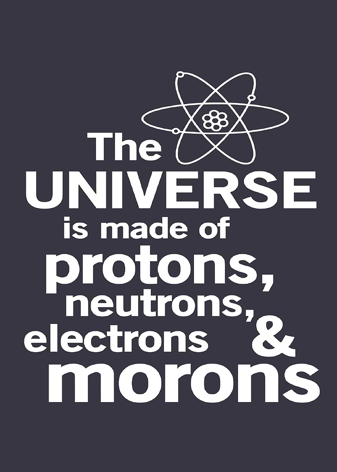 The Universe is Made of Morons
