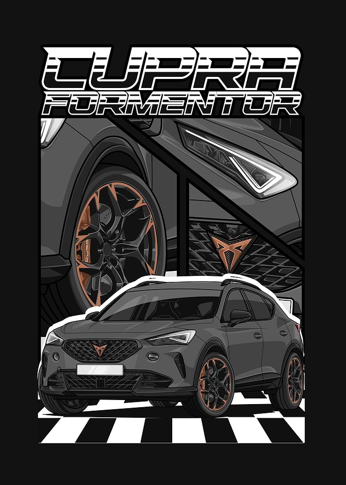 Cupra Formentor Car Illustration