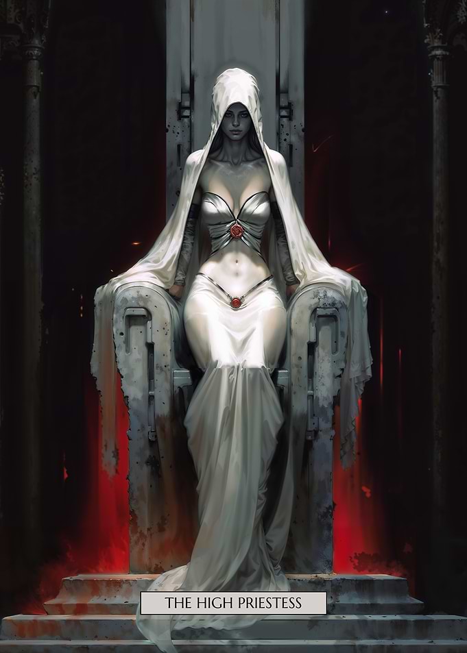 The High Priestess – Darkness Series Tarot