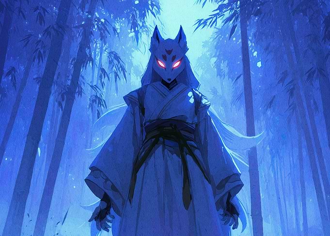 Fox Spirit in Bamboo Forest