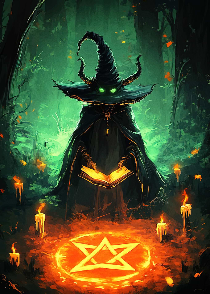 Witch Forest Pentagram