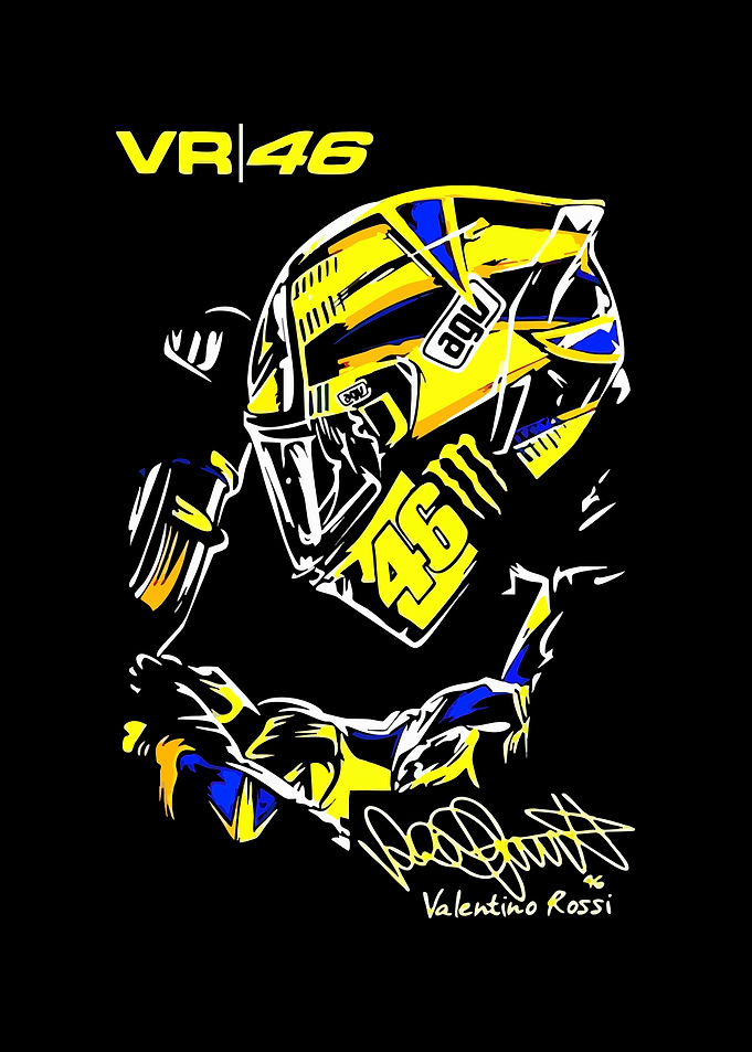 Valentino Rossi VR46 Graphic Art