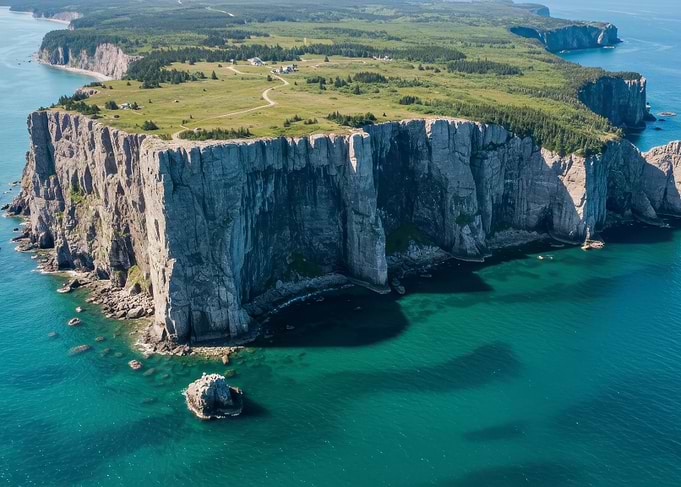Coastal Cliffs and Turquoise Waters