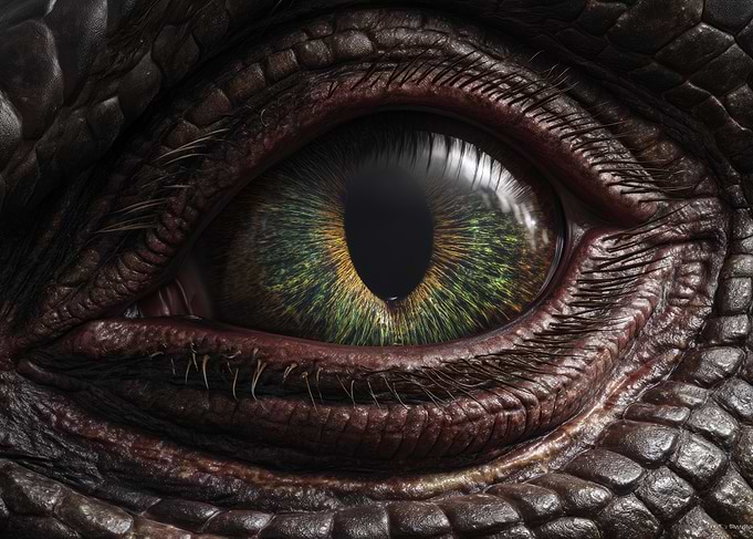 Reptilian Eye Close-Up