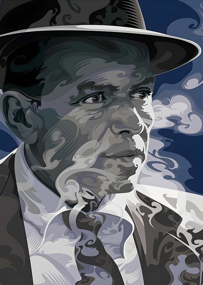Frank Sinatra Portrait Art
