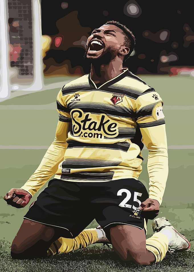 Soccer Player Celebrating Goal