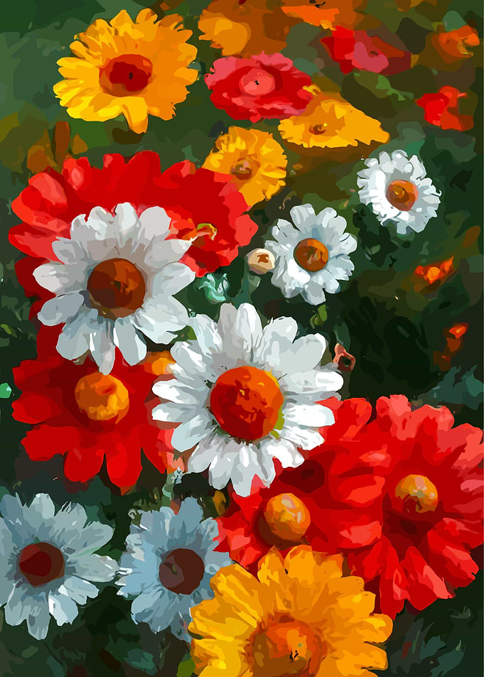 Colorful Floral Painting