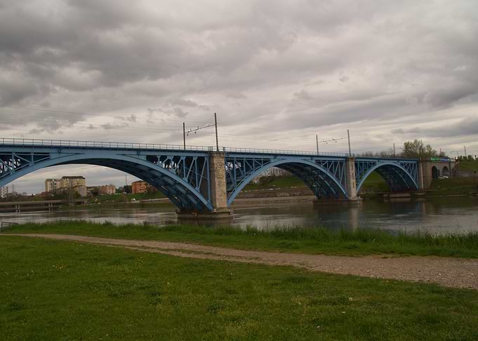 Blue bridge in Maribor