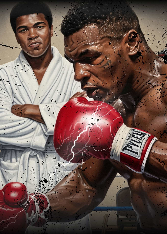 Muhammad Ali and Mike Tyson Portrait