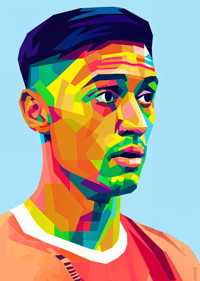 Colorful Portrait of tijani reijnders