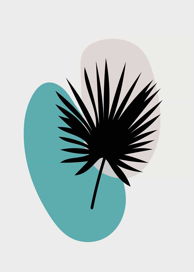 Minimalist Palm Leaf Art