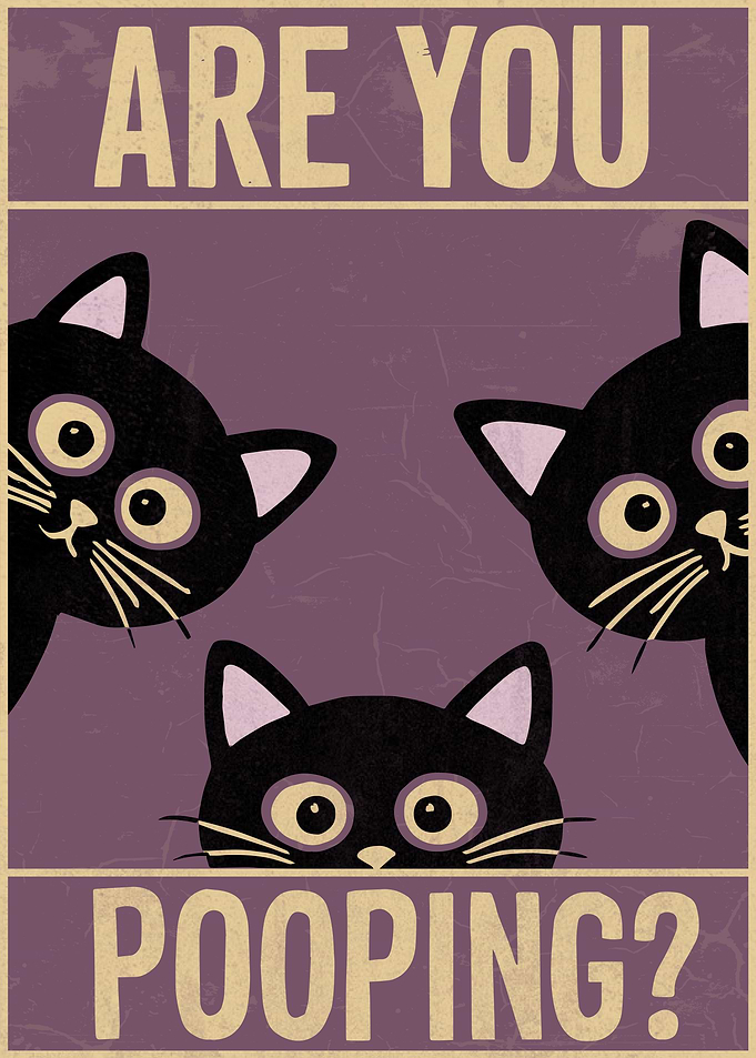 Pooping Cats Peek