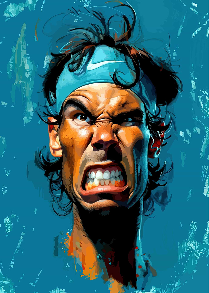 Rafael Nadal Intense Portrait