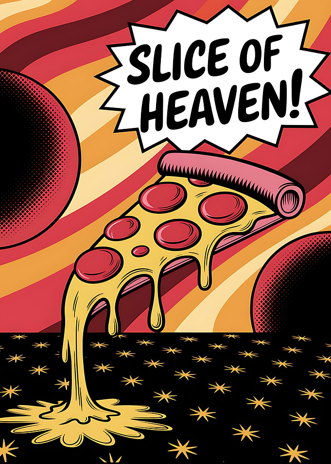 Slice of Heaven Pizza Art Pop Art