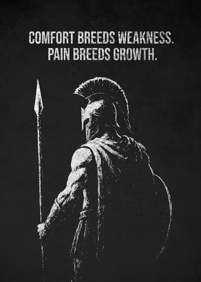 Strength Through Struggle Motivational Quote