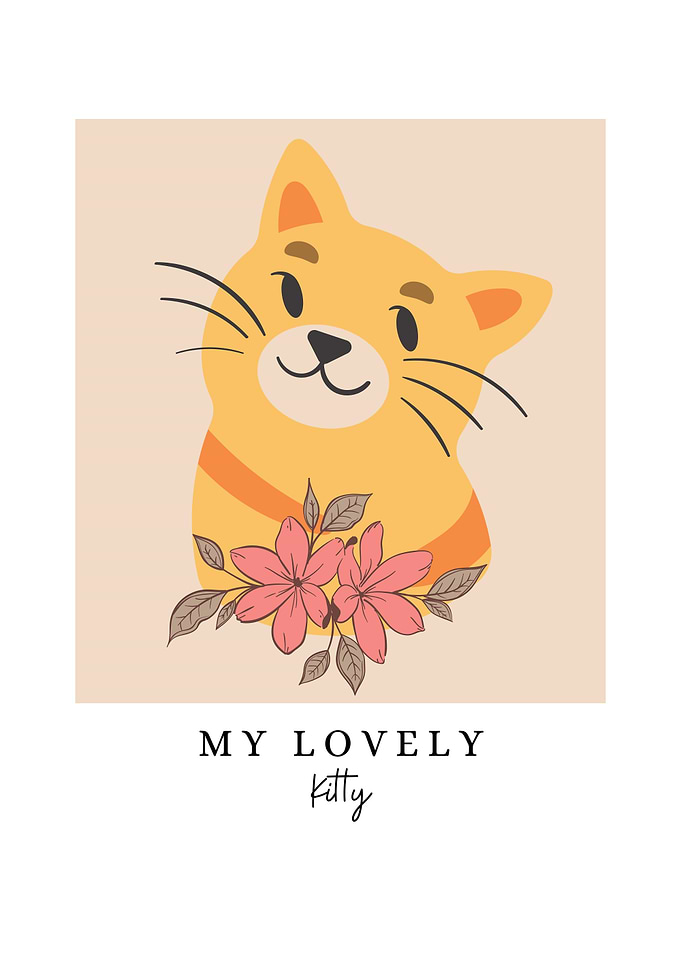 My Lovely Kitty Illustration