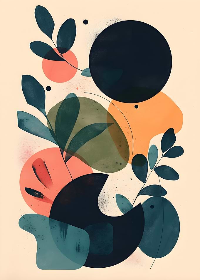 Abstract Botanical Composition