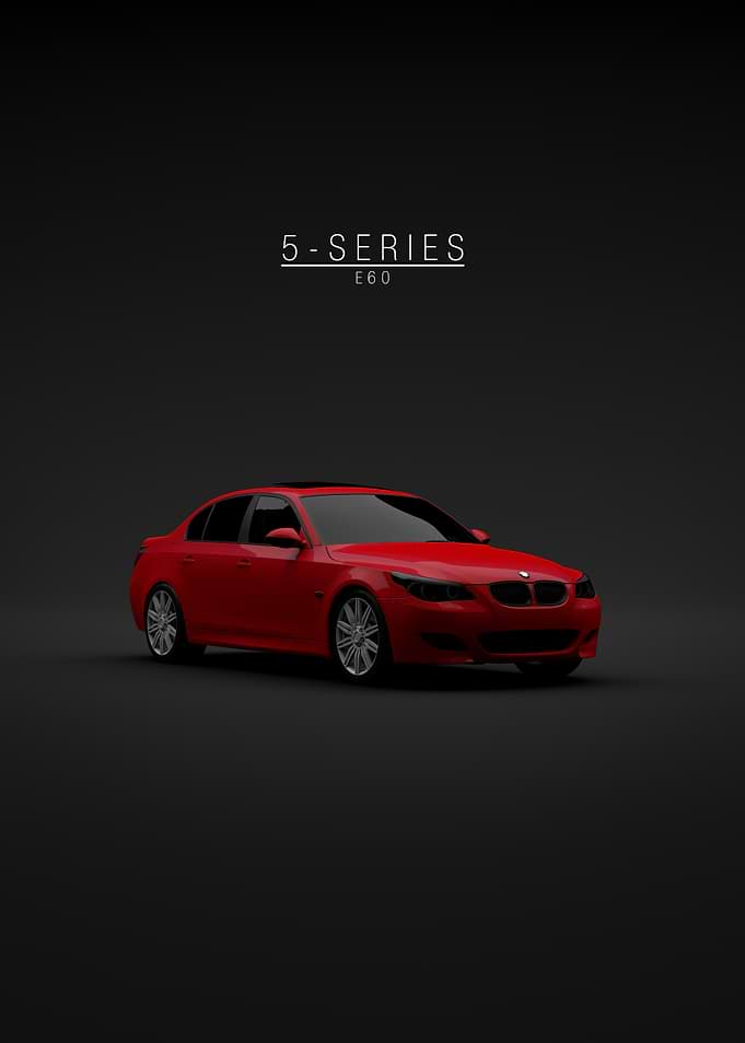 2008 BMW 550i E60 Red